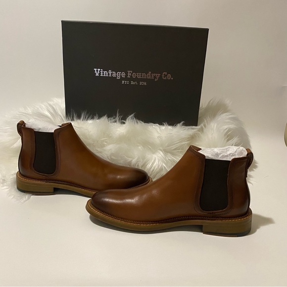 Vintage Foundry Co. Brown Chelsea Boots - Picture 3 of 8